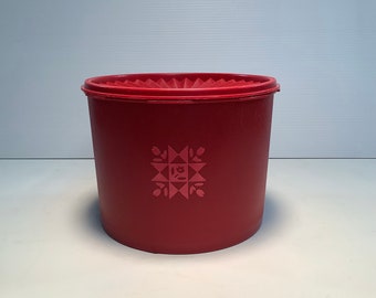 Cheery Vintage Tupperware Flour Canister