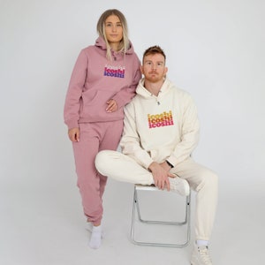 Custom Embroidered Sweatshirt Set |  Sweatsuit Set | Custom Embroidered Hoodie | Sweatsuits for Women | Cotton Loungewear Set | Organic