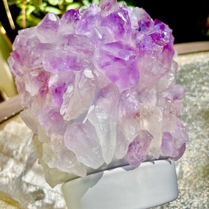 Amethyst crystal planter