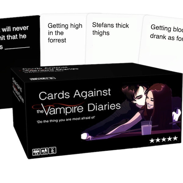 Carsd Against Vampire Diaries (Instant Digital Download)