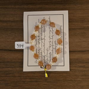 Beautiful Peach Moonstone Bracelet