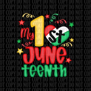 My First Juneteenth PNG, Independence Day png, Juneteenth Black History Month png, Juneteenth Gifts
