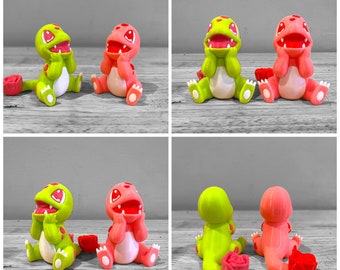 3D Printed Charmander, For her, For him, For gift,Valentine's Day,Personalized Gift,St Patrick day,Mother’s Day,Pokemon,Wedding, Cake Topper