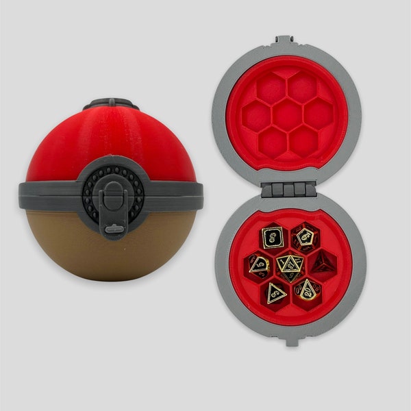 V3 Pokemon Legenden Arceus Pokeball, Pokemon D&D Würfelbox, Pokemon Würfelhalter, alter Pokeball, Geschenke für Ihn, Geschenke für Gamer, Valentinstag