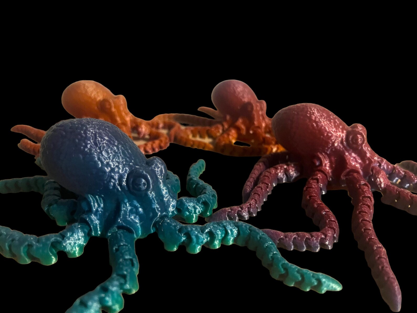 3D Printed Articulating Octopus Aquarium Decor Tank Decor Etsy