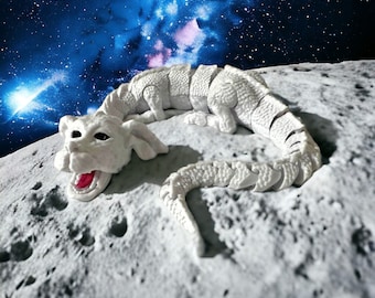 3D Printed Articulated/Flexible Realistic Falkor/Luck Dragon, Neverending Story, Sensory/Fidget toy, Gift for Birthday/for him/for her