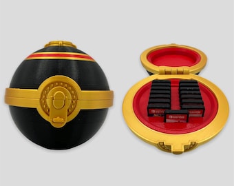 New V3 Pokemon Luxury Ball, Arceus Ancient Pokeball : Nintendo Switch Game Holder (Holds 16 Games) I Nintendo Switch Game Case, for him