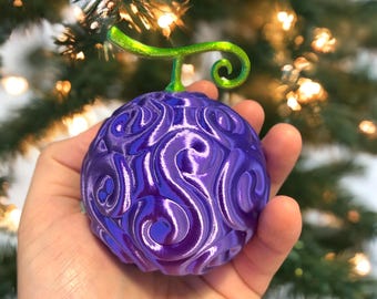 One Piece Inspired Devil Fruit Ornaments- 3 Size Multi Pack - Etsy