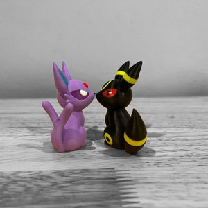 3d Printed Valentine’s Day Kissing Umbreon and Espeon,For her,For him,For gift,For Valentine&#39;s Day, Personalized Gift,Wedding,Cake Topper