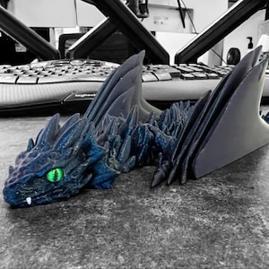 3D Printed Dragon/Wyvern, Customizable, Posable, Flexible/Articulated, Gift, Birthday, Fathers Day, For him, For her, Sensory/Fidget Toy