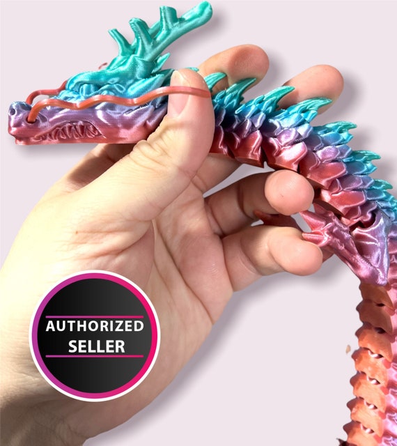 Flying Dragon Fidget Toy - Articulated Flying Dragon - 3D Printed Dragon -  Sensory Stress Fidget