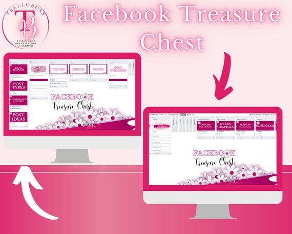 Facebook Treasure Chest is a Social Media Trello Template for 