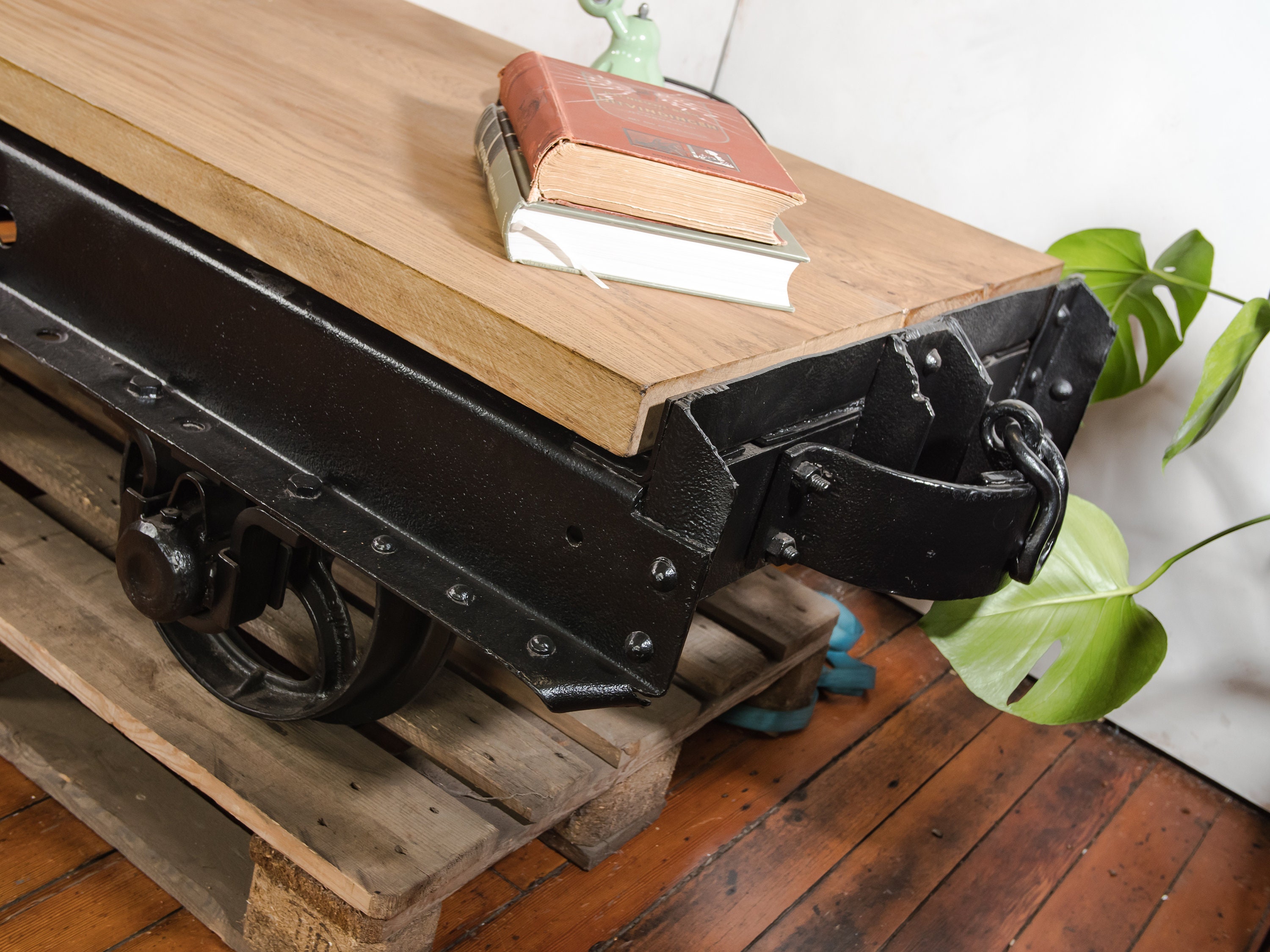 Photo inspiration: Visual Reference: Antique Mining Cart Coffee Table By Decauville 1920S French Industrial