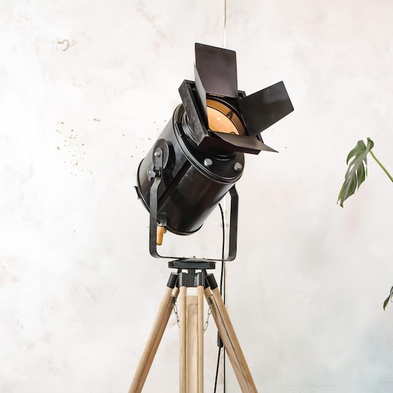 1950s Theater Floor Lamp Cremer Paris Spotlight on Adjustable