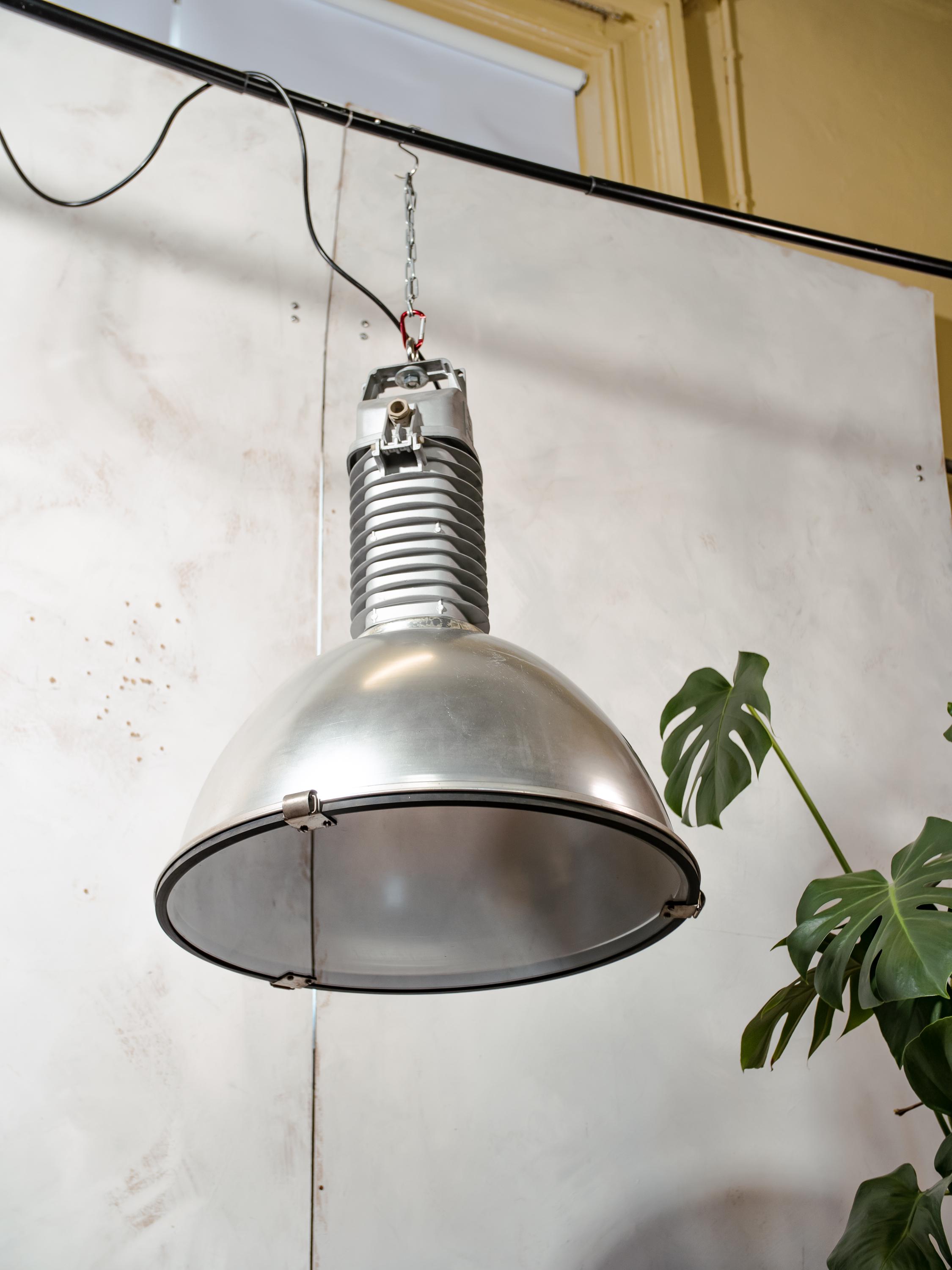 Large Industrial 1950s Factory Pendant Light by Philips Holland
