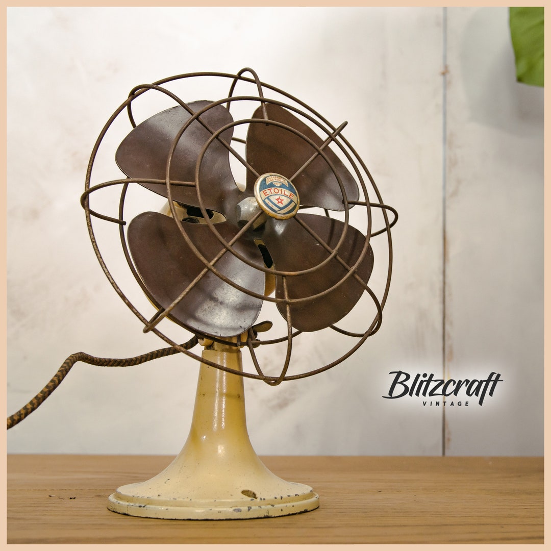 Vintage French Etoile Fan 1950s | Small Air Refreshener Bakelite 4 