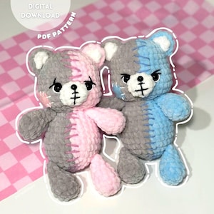 Stitches The Bear Crochet Pattern, Teddy Bear Amigurumi, Baby Bears Crochet, Crochet Gift for Baby, Cute Crochet, in English, PATTERN ONLY