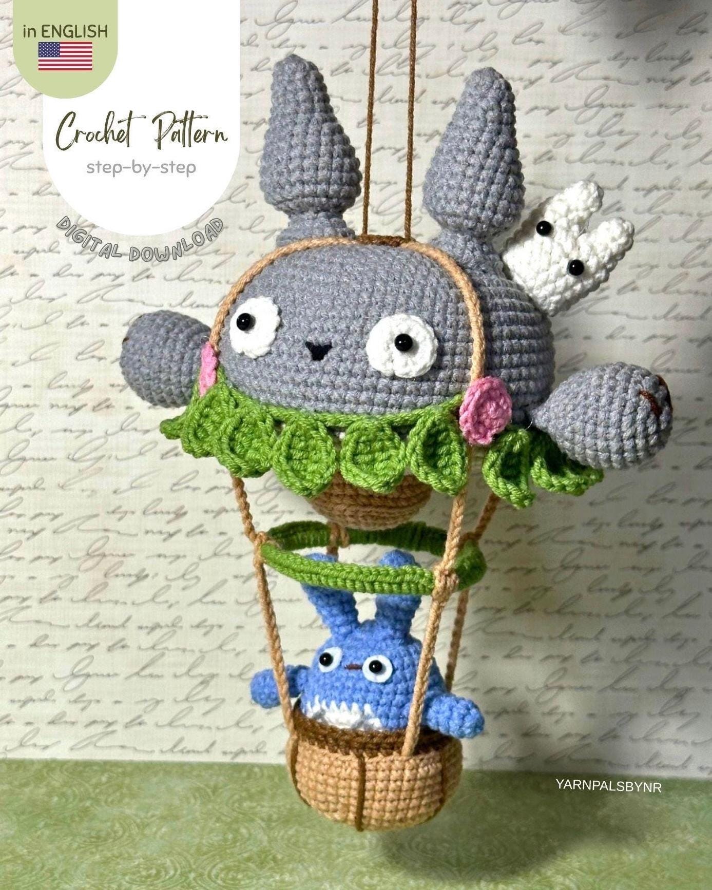 30 Anime Crochet Patterns to Stitch Your Favorite Characters, Plushies, and Fan-Favorite... 31 Totoro Hot Air Balloon Crochet Pattern