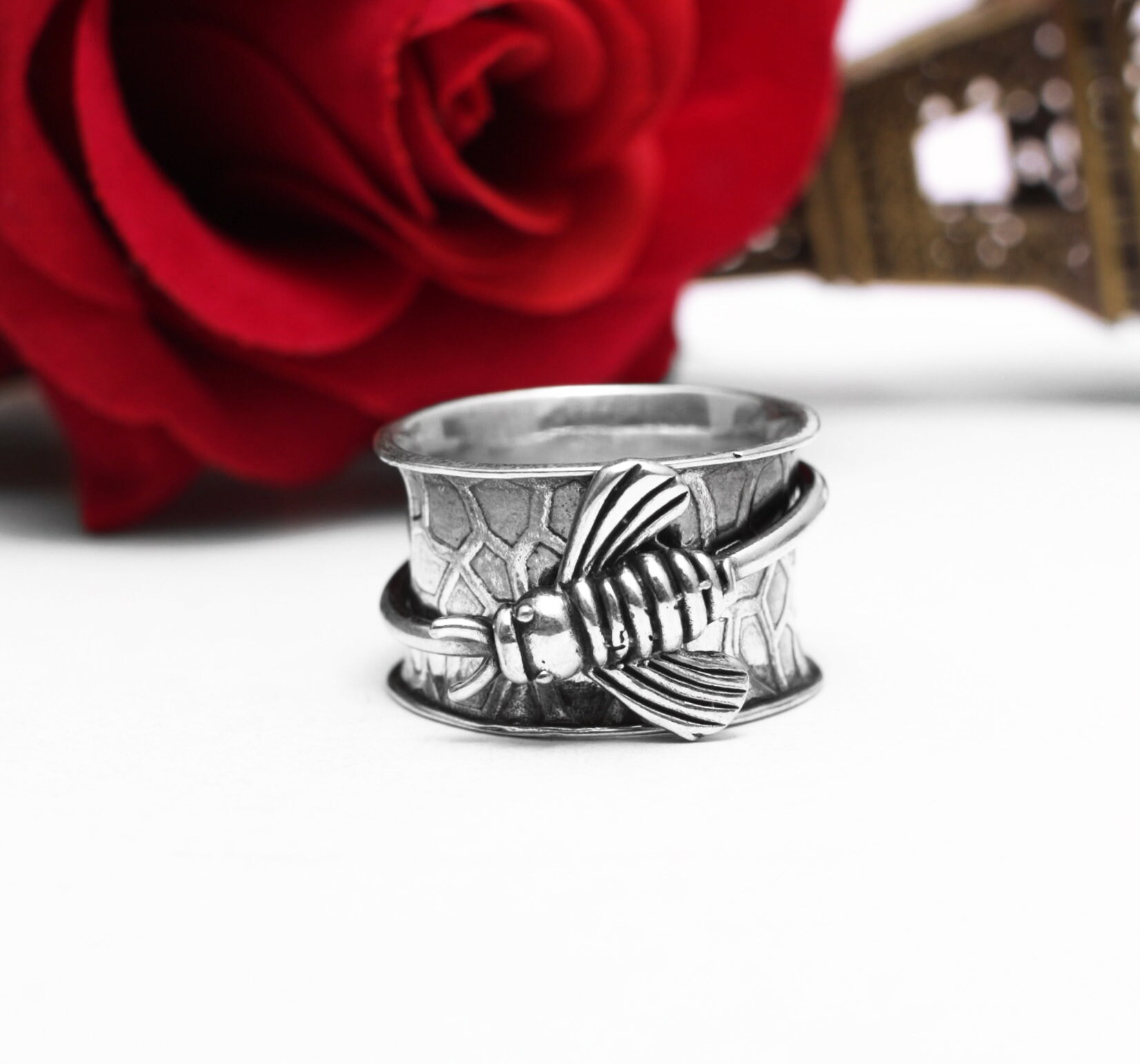 Bee Ring Women Ring Handmade Ring 925 