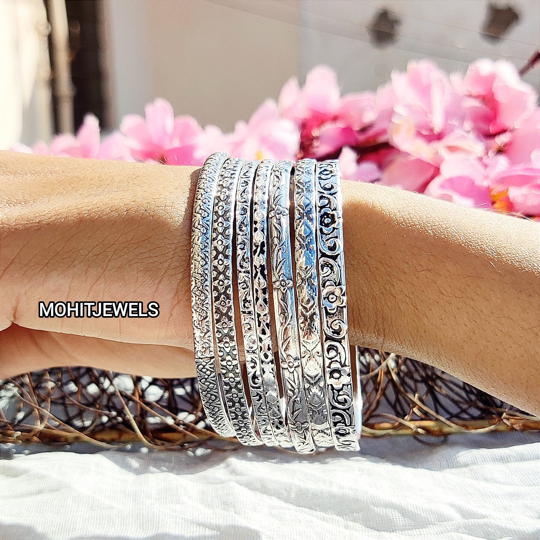 Handmade store bangle bracelets