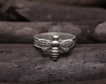 Bee Ring, Spinner Ring, Women Ring, Thumb Ring, Anxiety Ring, 925 Silver Ring, Handmade Ring, Worry Ring, Band Ring, Spin Ring, Gift For Her