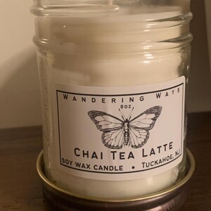 Chai Tea Latte 8oz Soy Wax Candle