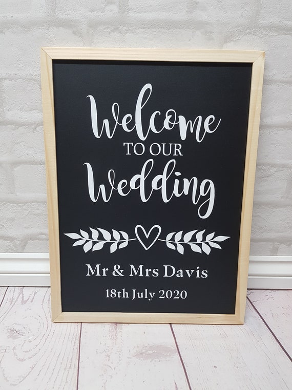 thumbnail image 2 of Personalised Wedding Sign / Poster – Chalkboard Confetti For Guests – TheCardZoo Print 2 of 6
