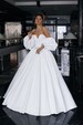 Wedding Gown Puff Sleeves Off Shoulder “Jogaile” Bridal Gowns & Separates Bride Fashion Handmade Weddings 