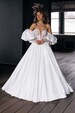 Wedding Gown Puff Sleeves With Train “Sandra” Bridal Gowns & Separates Bride Fashion Handmade Weddings 