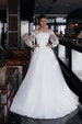 Wedding Dress Embroidered Long Tulle Sleeves “Meta” Bridal Gowns & Separates Bride Fashion Handmade Weddings 