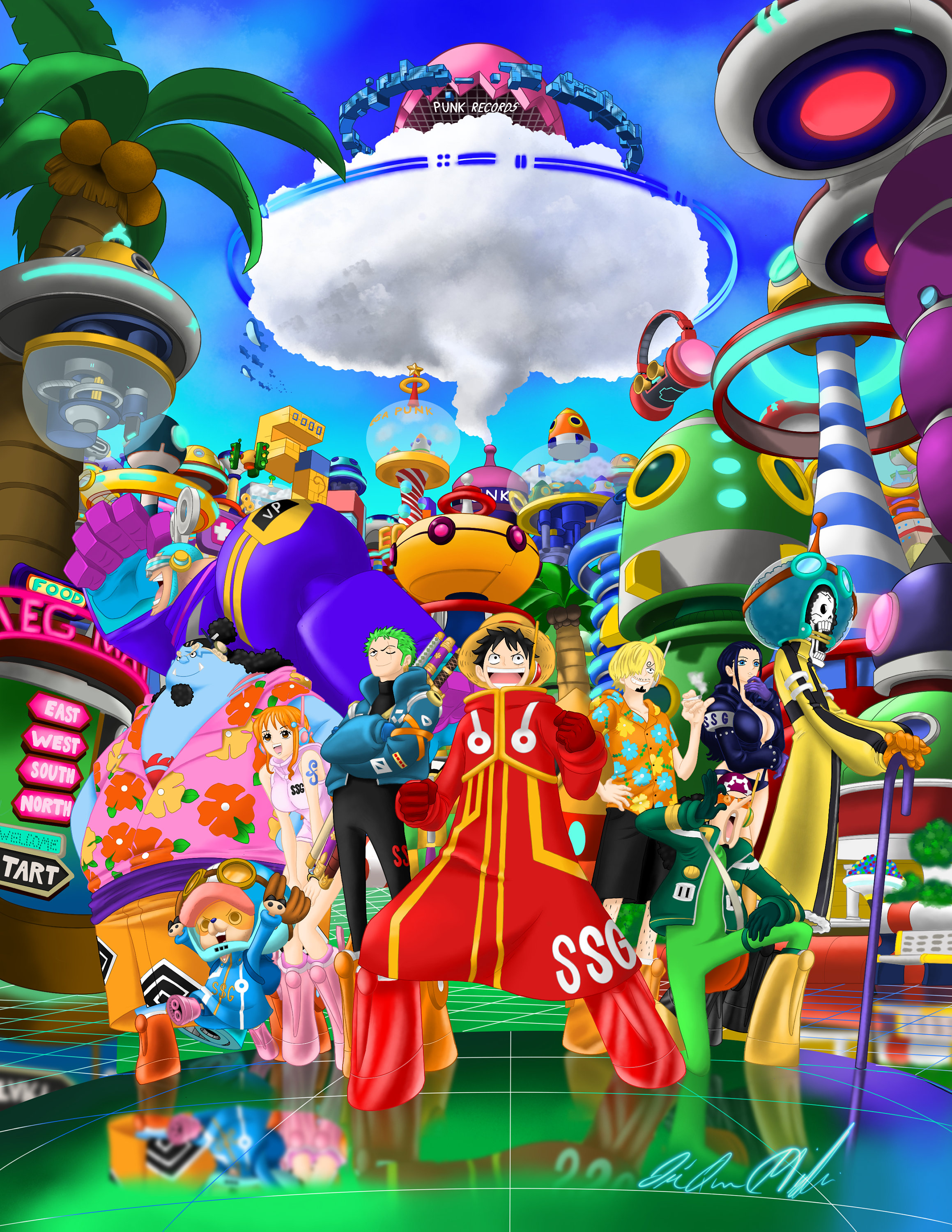One Piece Egghead Poster - Etsy
