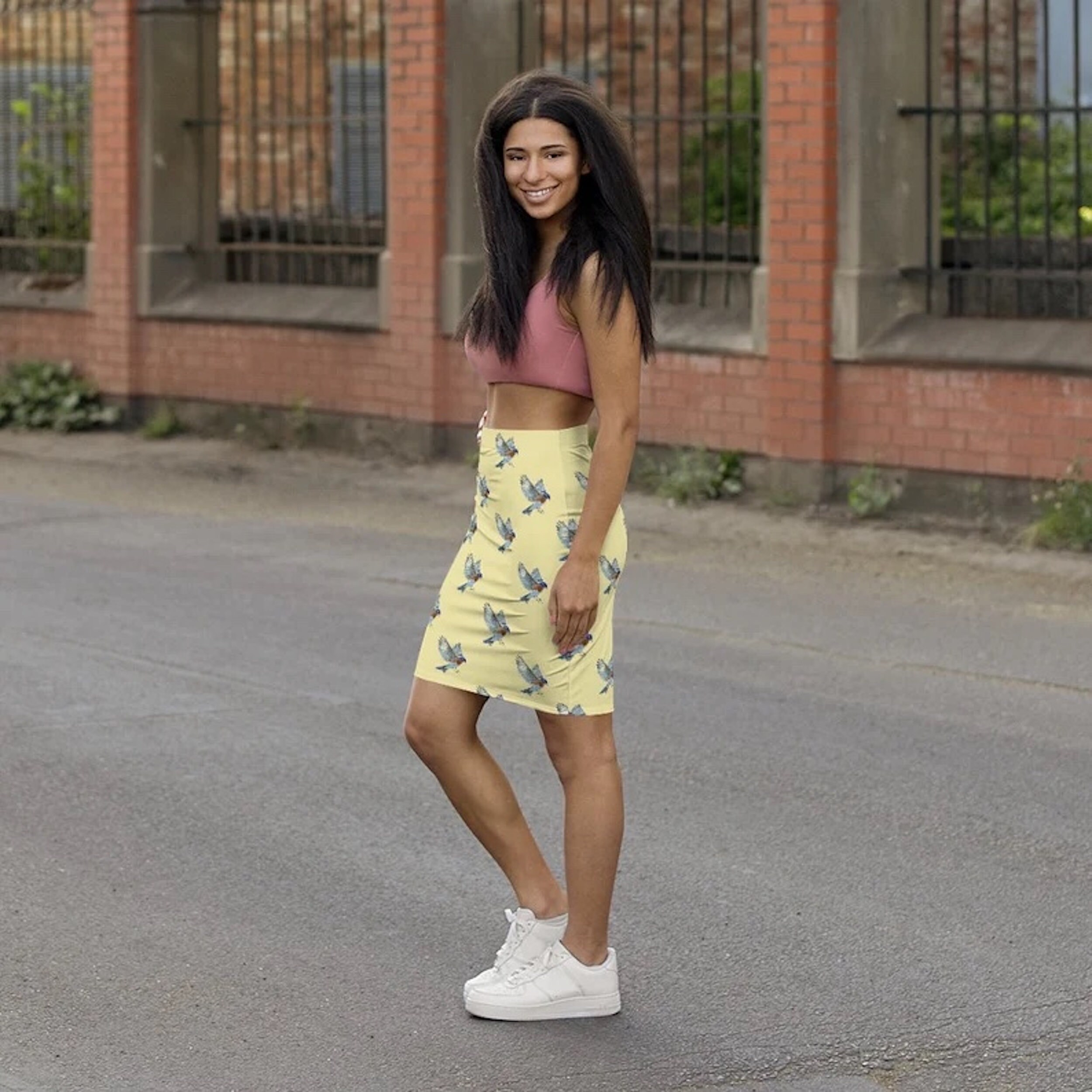 ミニスカート BURBERRY Women Mini Skirts 8077198PEAR YELLOW Maje_MFPJU01406-0859_F_1.jpg