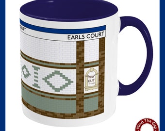 Earls Court Two Toned Mug London Tube Underground