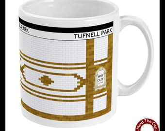 Tufnell Park Mug London Tube Underground Northern Line