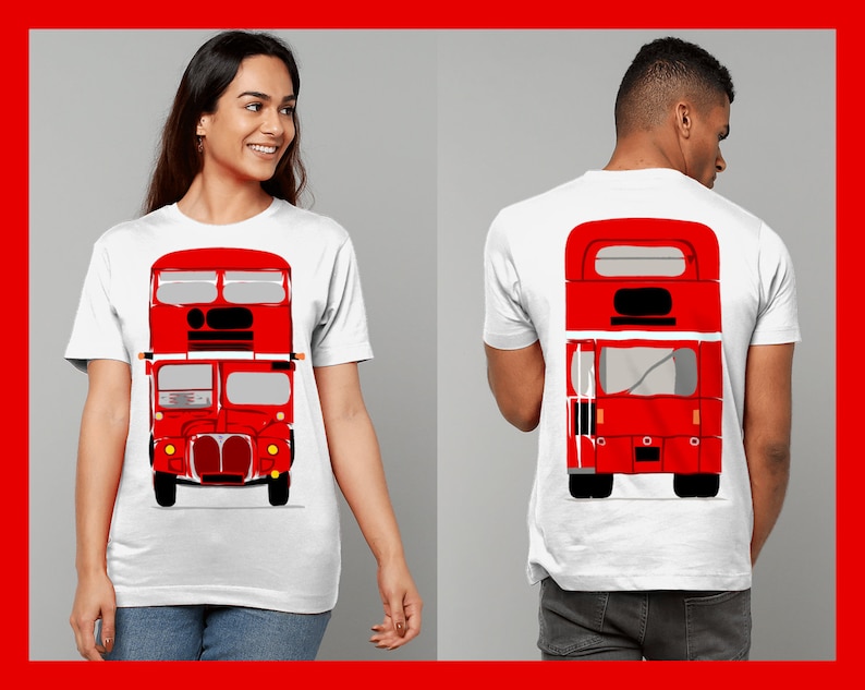 London Routemaster Bus Gildan Heavy Cotton T-Shirt image 1