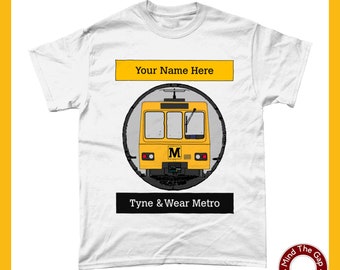 Tyne and Wear Metro T-Shirt Personalised