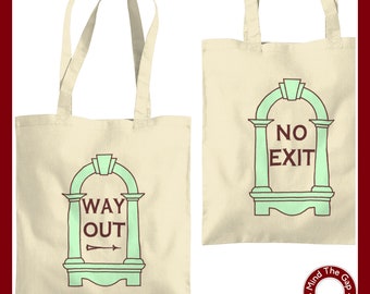 London Underground Tube Tote Bag - "Way Out" & "No Exit"