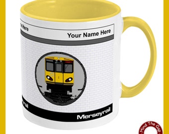 Merseyrail Liverpool Mug - Mind The Gap - Personised - Customised - Buy 4 and get FREE set of coasters