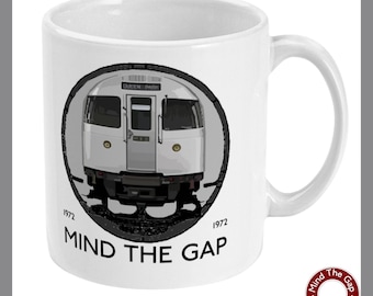 London Tube Underground Train Ceramic Mug - 1972 Stock - Mind The Gap