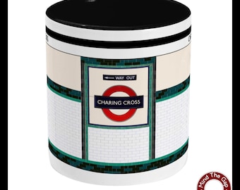 Charing Cross Two Toned Mug London Underground Tube