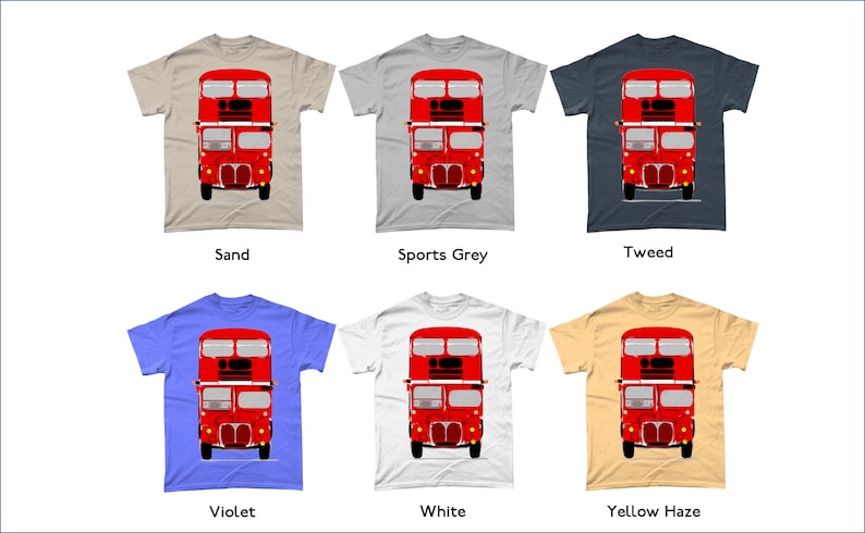 London Routemaster Bus Gildan Heavy Cotton T-Shirt image 9