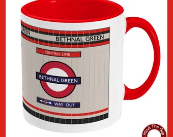 Bethnal Green Two Toned Mug London Tube Underground