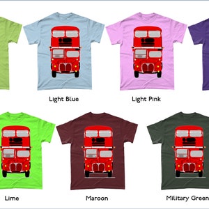 London Routemaster Bus Gildan Heavy Cotton T-Shirt image 7