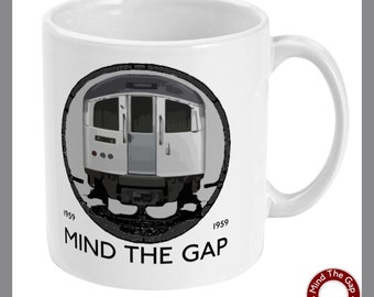 London Tube Underground Train Ceramic Mug - 1959 Stock - Mind The Gap
