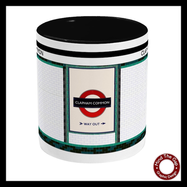 Clapham Common Two Toned Mug London Underground Tube