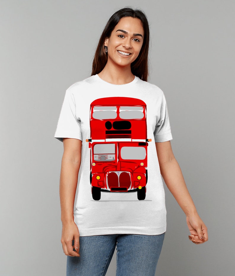 London Routemaster Bus Gildan Heavy Cotton T-Shirt image 2