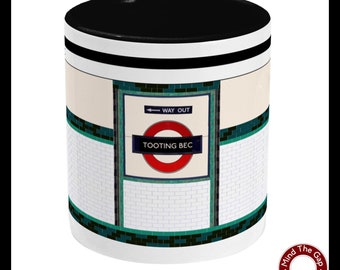 Tooting Bec Two Toned Mug London Underground Tube