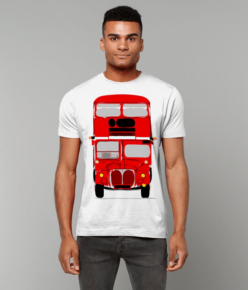 London Routemaster Bus Gildan Heavy Cotton T-Shirt image 3