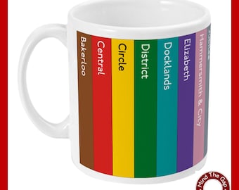 London Underground Tube Lines 11oz Ceramic Mug