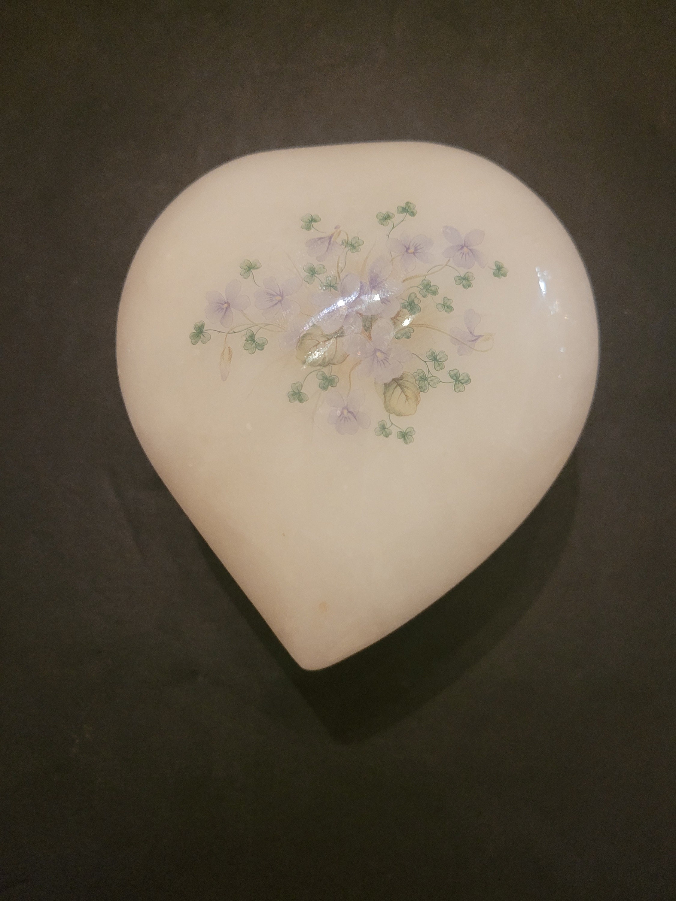 Genuine Alabaster Trinket Box. Made in Italy Etsy